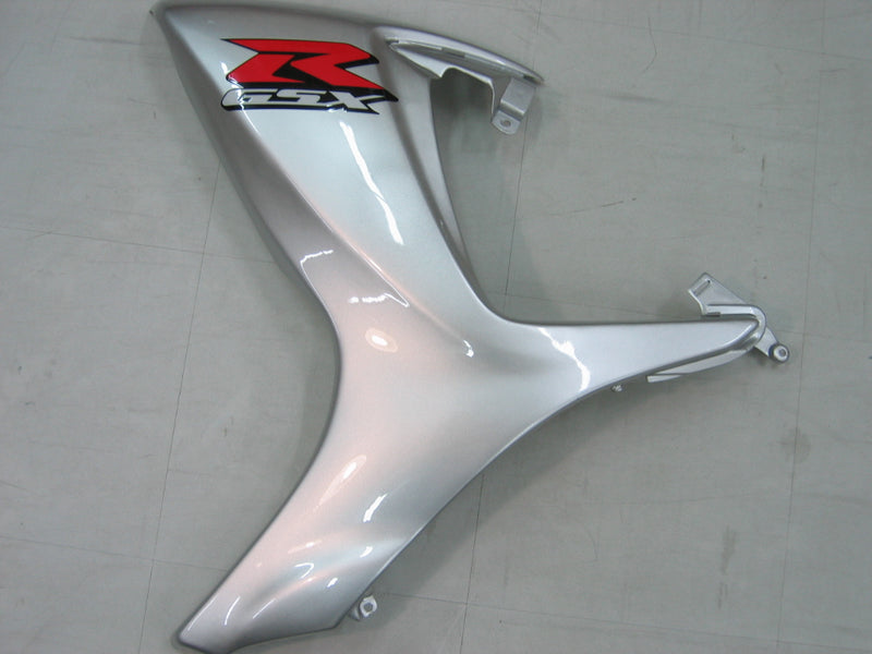 Fairings 2006-2007 Suzuki GSXR 600 750 Silver & Black GSXR Racing Generic