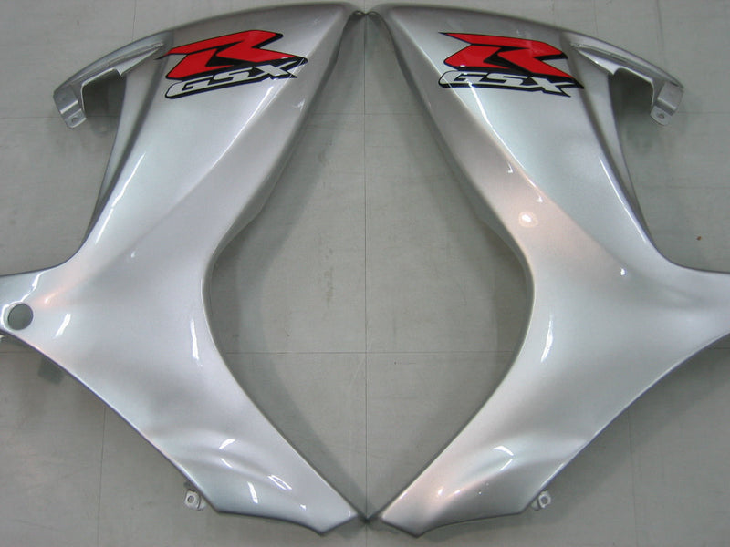 Fairings 2006-2007 Suzuki GSXR 600 750 Silver & Black GSXR  Generic