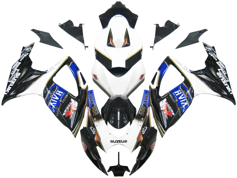 Fairings 2006-2007 Suzuki GSXR 600 750 Black Blur Viru Beer Racing Generic