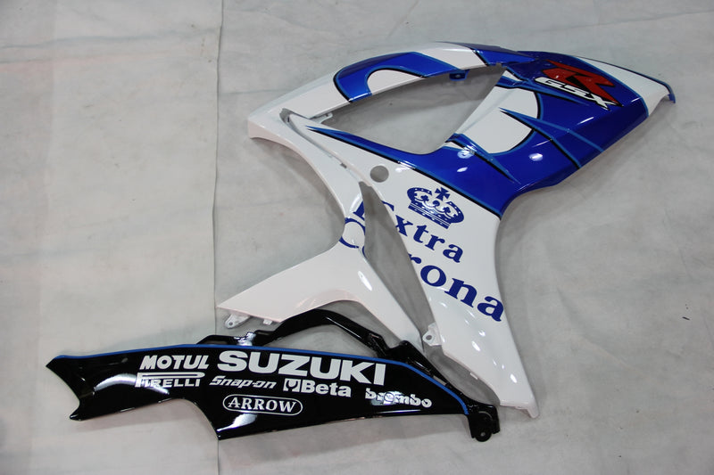 Fairings 2006-2007 Suzuki GSXR 600 750 White Blue Corona Racing Generic