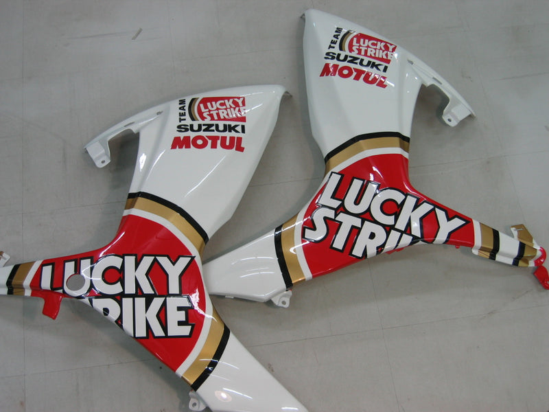 Fairings 2006-2007 Suzuki GSXR 600 750 White Red Lucky Strike Racing Generic