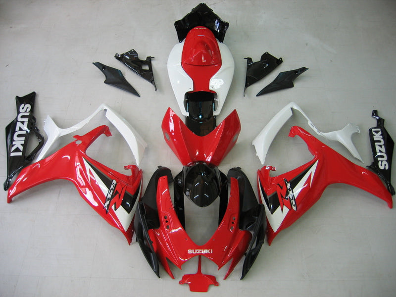 Fairings 2006-2007 Suzuki GSXR 600 750 Red White Black GSXR  Generic