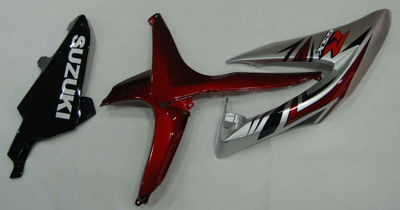 Fairings 2008-2010 Suzuki GSXR 600 750 Silver Red GSXR Racing Generic