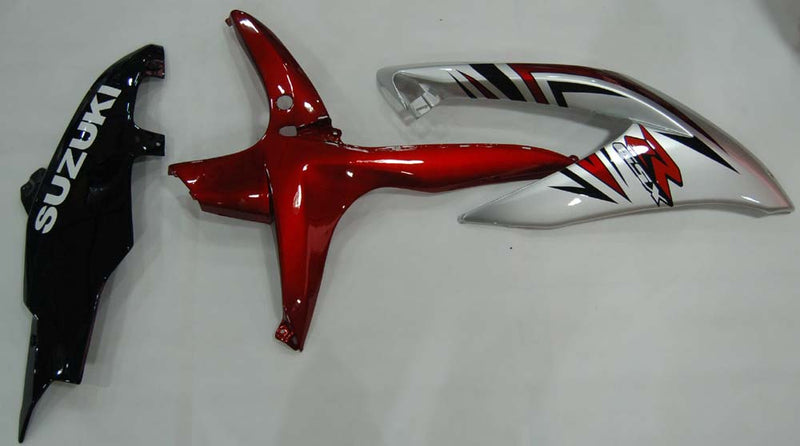 Fairings 2008-2010 Suzuki GSXR 600 750 Silver Red GSXR Racing Generic