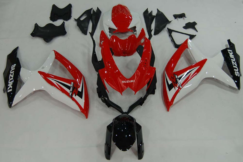 Fairings 2008-2010 Suzuki GSXR 600 750 Red White Black GSXR Racing Generic