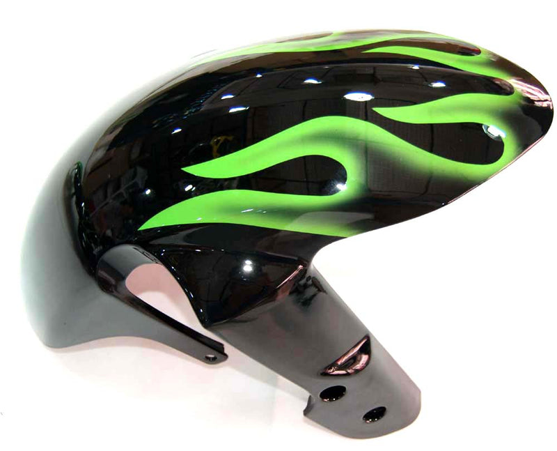 Fairings 2008-2010 Suzuki GSXR 600 750 Black & Green Flame GSXR  Generic