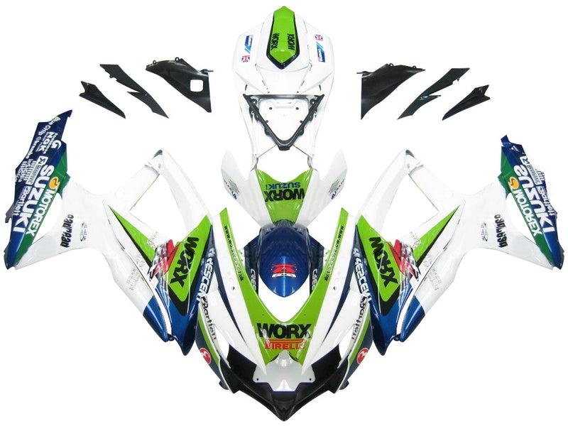 Fairings 2008-2010 Suzuki GSXR 600 750 Multi-Color Worx  Generic