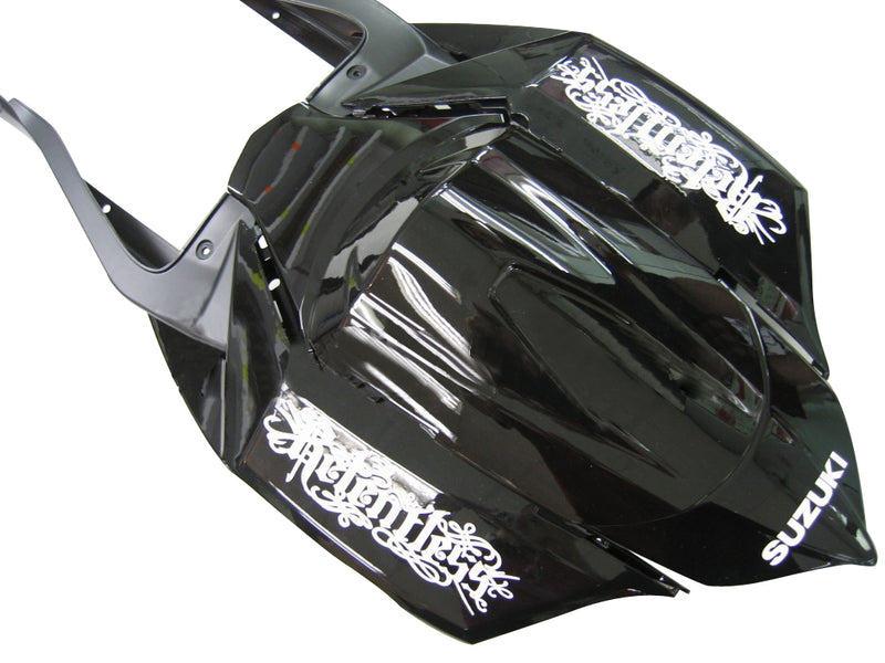 Fairings 2008-2010 Suzuki GSXR 600 750 Black Relentless Racing Generic