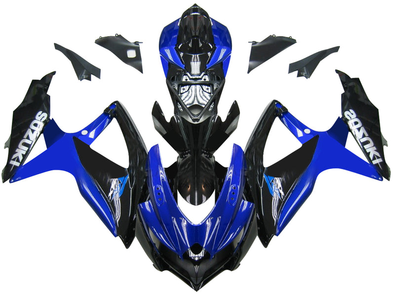 Fairings 2008-2010 Suzuki GSXR 600 750 Blue Black GSXR Racing Generic