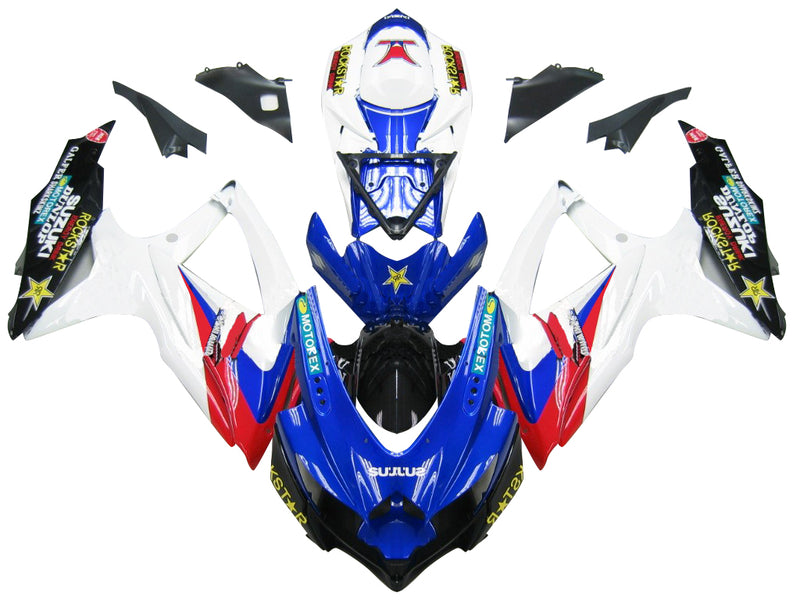 Fairings 2008-2010 Suzuki GSXR 600 750 Blue Red White GSXR Racing Generic