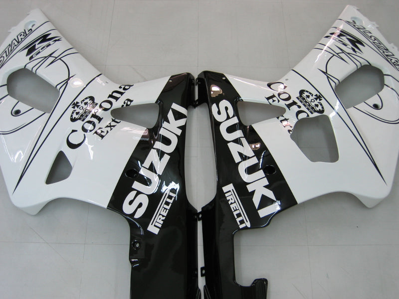 Fairings 2001-2003 Suzuki GSXR 750 White Black Alstare Corona Racing Generic