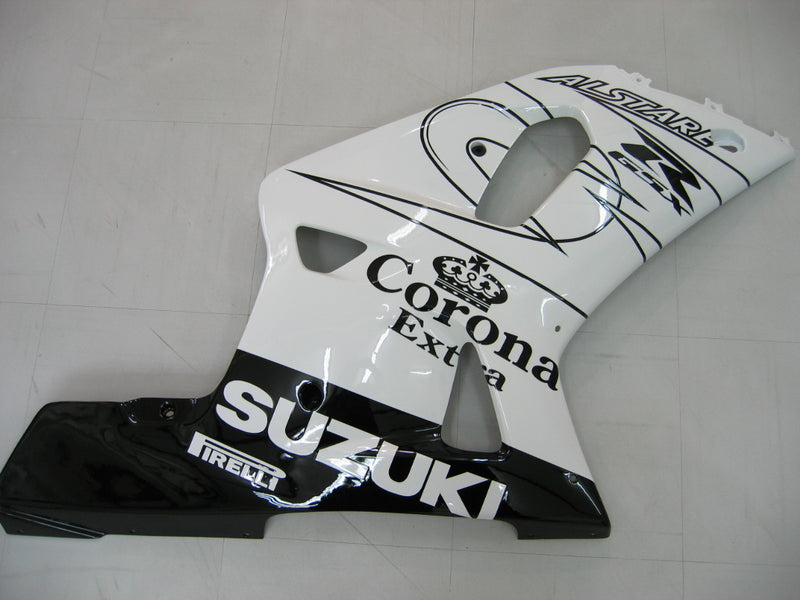 Fairings 2001-2003 Suzuki GSXR 750 White Black Alstare Corona Racing Generic