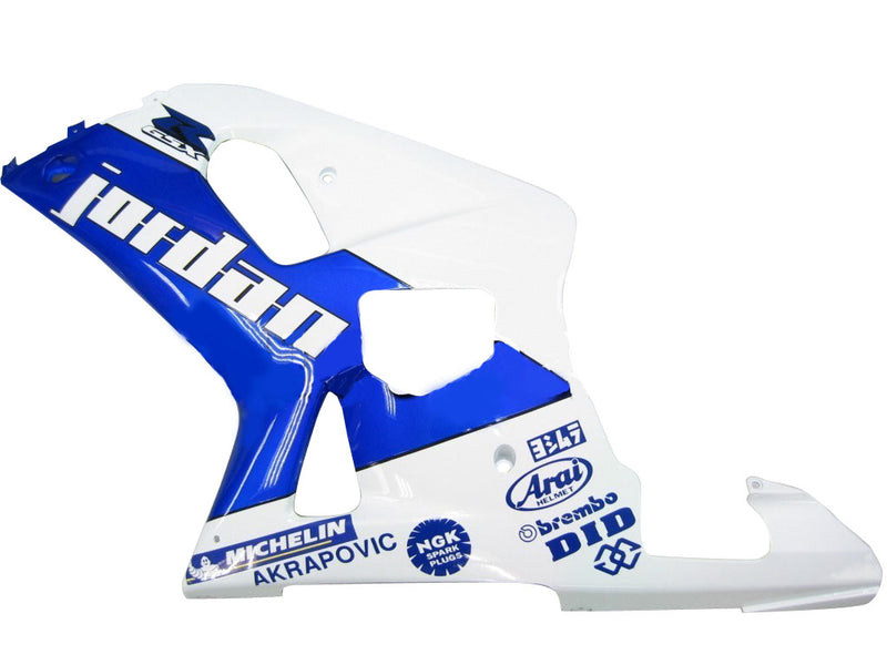 Fairings 2001-2003 Suzuki GSXR 750 White Blue Jordan GSXR Racing Generic