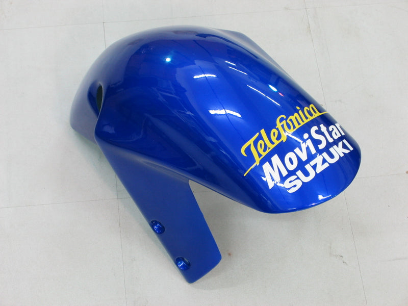 For GSXR750 2000-2003 Bodywork Fairing Blue ABS Injection Molded Plastics Set