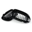 Front Fence Grill Grille ABS Gloss Black Mesh For BMW E46 2D (1999-2002) 3 Series Generic