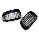 Front Fence Grill Grille ABS Gloss Black Mesh For BMW E46 2D (1999-2002) 3 Series Generic