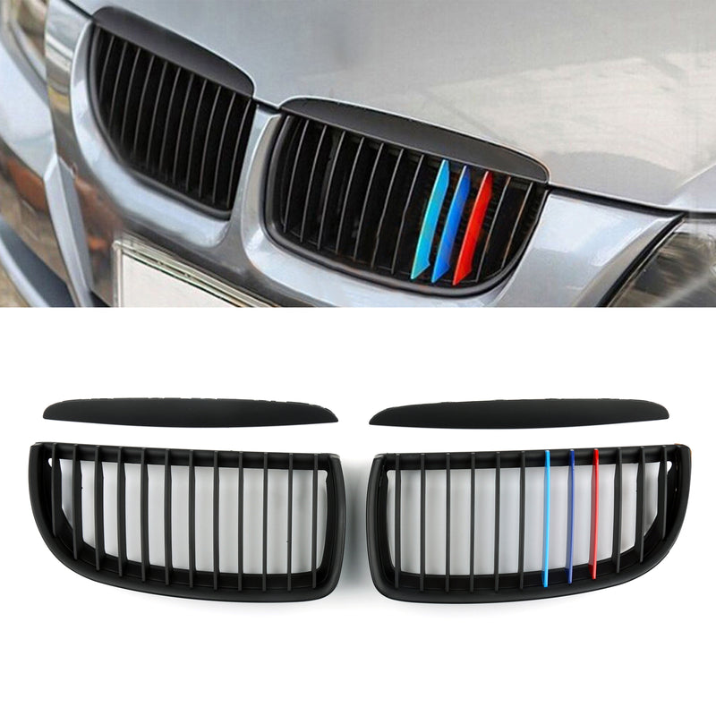 Kidney Grill Mesh Grille Fit For BMW E90 3 Series Sedan (2005-2008) Generic