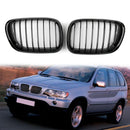 Matt Black Front Kidney Grill Mesh Grille For BMW X Series X5 E53 (1998-2003) Generic
