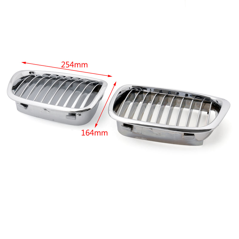 BMW E39 (1995-2003) Chrome Front Kidney Grill Mesh Grille