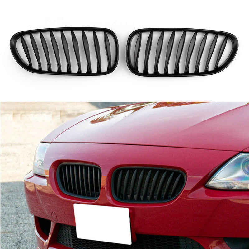 BMW Grille 2x Front Bumper Sport Kidney Grill For BMW Z4 E85 E86 2003-2008 Generic