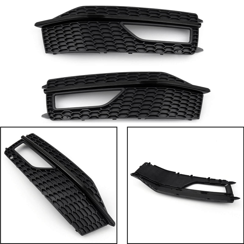 A4 S-line S4 2013-2015 Audi Bumper Fog Light Lamp Cover Grill Replacement Grille Generic