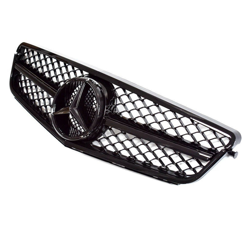W204 C250 C350 2008-2014 Mercedes Benz AMG Style Gloss Black Grill Replacement Grille Generic