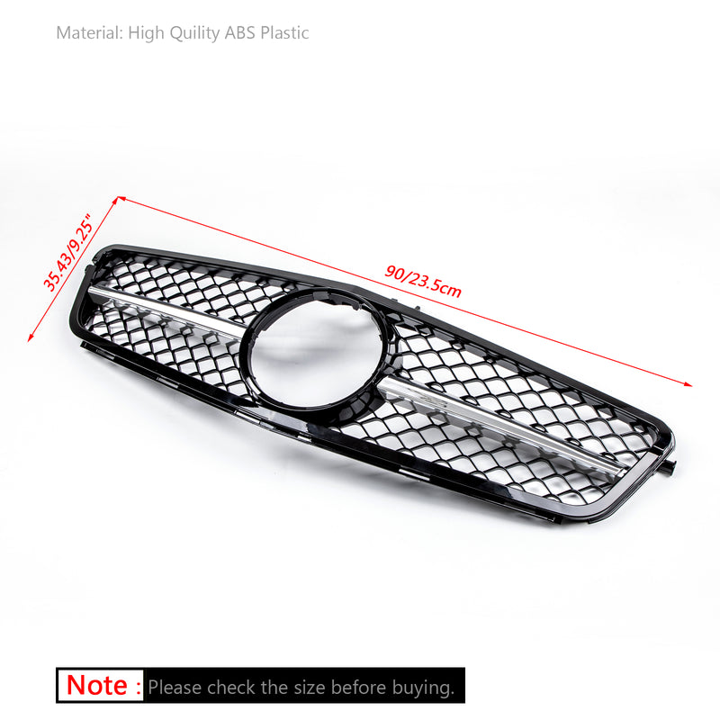 W204 C-Class C300 C350 2008-2014 Benz ABS Gloss Chrome Grill Replacement Grille Generic