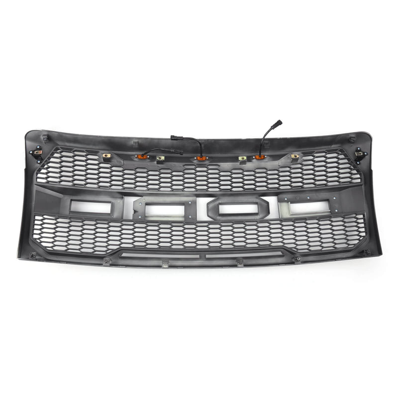 F150 2009-2014 Ford ABS Front Hood Grill Replacement Grille W/ LED Generic
