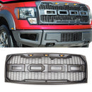 2009-2014 Ford F150 Raptor Style Grille ABS Front Hood Grille W/ LED Generic