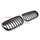 New Pair Front Kidney Grille Grill For BMW 2016+ F48 F49 X1 X-Series Black Generic