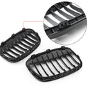 New Pair Front Kidney Grille Grill For BMW 2016+ F48 F49 X1 X-Series Black Generic