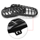 New Pair Front Kidney Grille Grill For BMW 2016+ F48 F49 X1 X-Series Black Generic