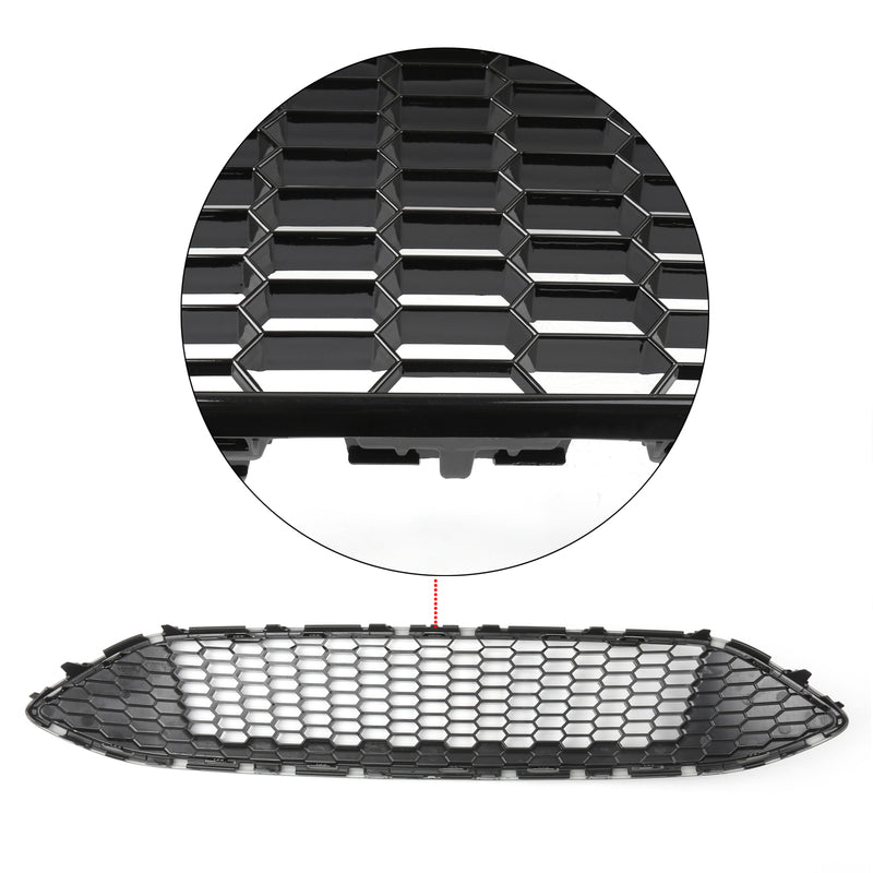 Front Bumper Grille ABS Gloss Black Honeycomb For Ford Focus (2015-16) Generic