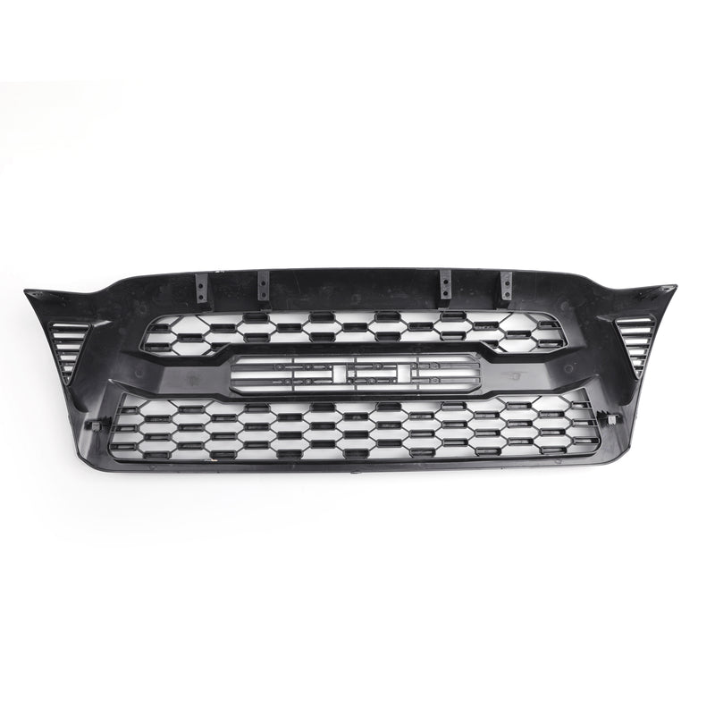2005-2011 Tacoma Front Bumper Hood Grille Grill Replacement With TOYOTA letter Matte Black Generic
