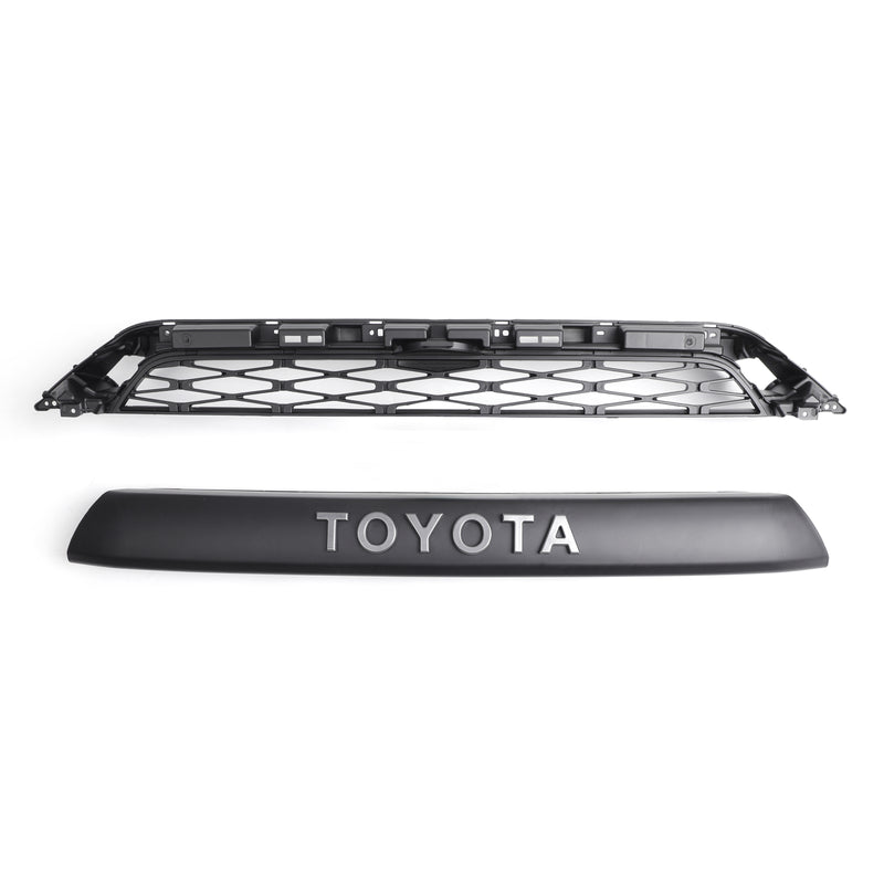 2x Front Bumper Grille Grill Fit For 4Runner TRD PRO 2014-2019 Grey logo Letter Generic