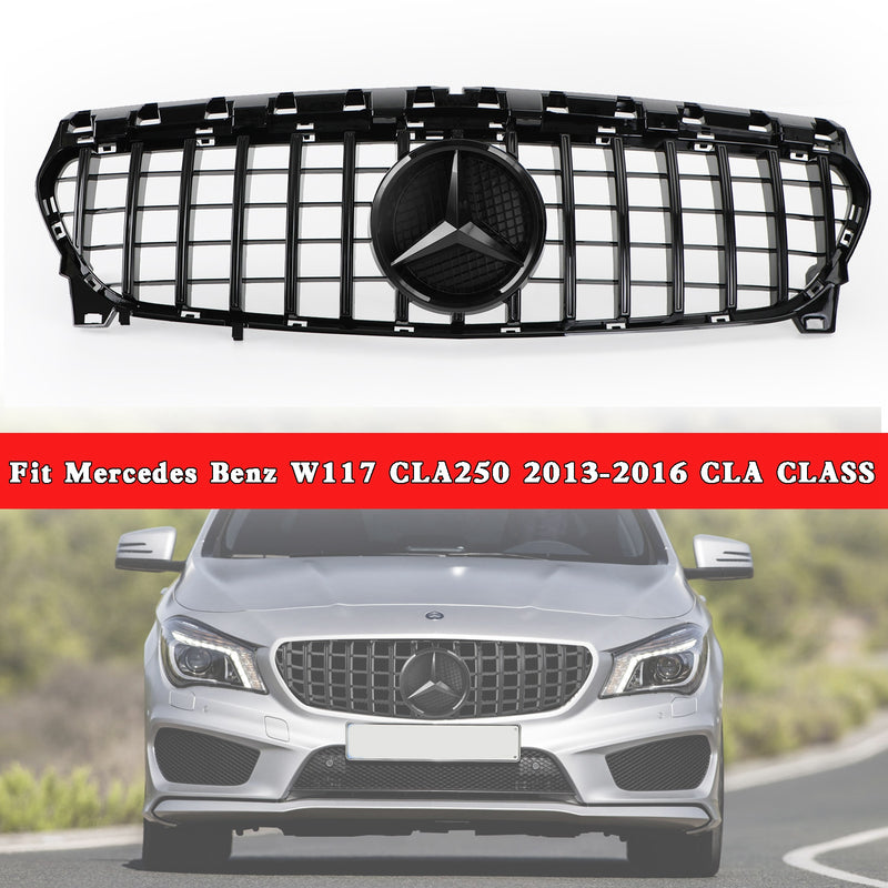 Mercedes Benz W117 CLA250 2013-2016 GT-R Style Front Bumper Grille Grill