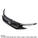 Civic Coupe Sedan 2016-2018 Honda Front Hood Grill Replacement Grille Eyelid Generic