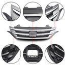 CRV 2012-2014 Honda Front Upper Bumper ABS Chrome Black Mesh Grill Replacement Grille Generic