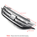 CRV 2012-2014 Honda Front Upper Bumper ABS Chrome Black Mesh Grill Replacement Grille Generic