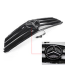 Front Grille with LED Emblem compatible with BENZ W204 C300 C350 2008 2009 2010 2011 2012 2013 2014 Generic