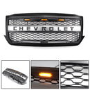 Chevrolet Silverado 1500 LED Front Grille Replacement for 2016-2018 Models in Black with Script