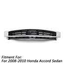 Accord 2008-2010 Honda Front Grill Replacement Grille Primed Black With Chrome Molding Trim Generic