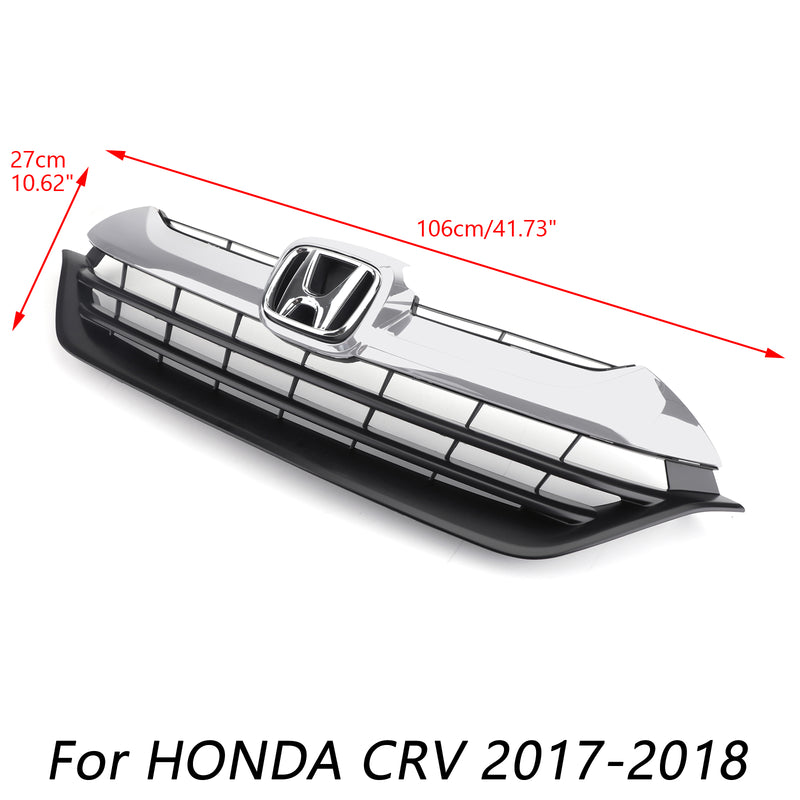Front Mesh Grill Upper Grille Radiator Refit Grille Grill For HONDA CRV 17-2018 Generic