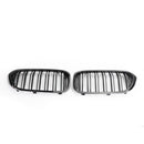 Front Kidney Grille Glossy Black Double Slat For BMW 5Series G30 G31 Sedan 17-19 Generic