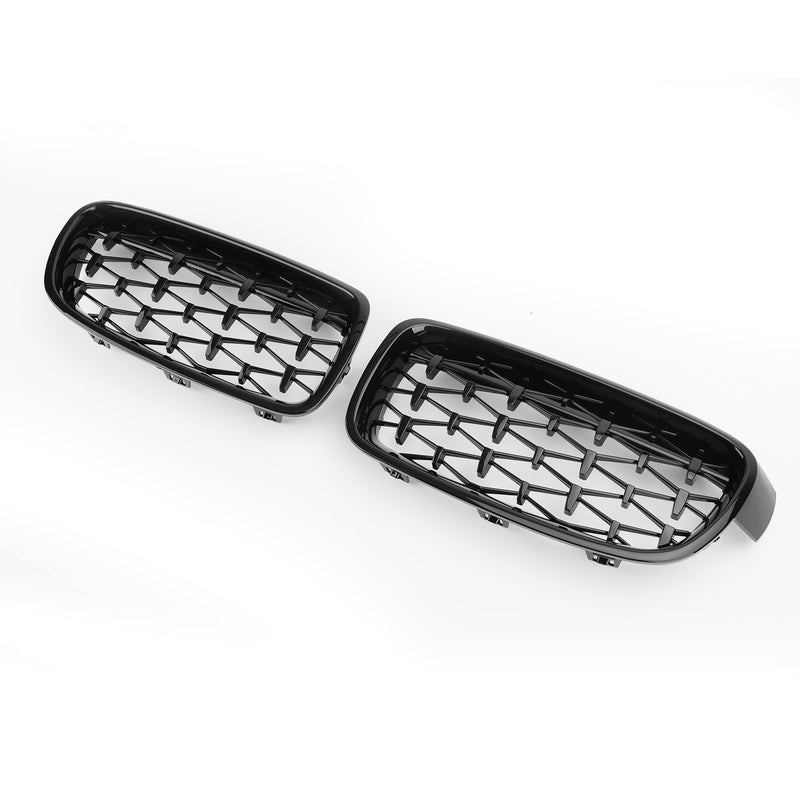 Front Kidney Diamond Grille Grills fit BMW F30 328i 335i 2012-2016 Generic