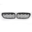 Front Kidney Diamond Grille Grills fit BMW F30 328i 335i 2012-2016 Generic