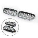 Front Kidney Diamond Grille Grills fit BMW F30 328i 335i 2012-2016 Generic