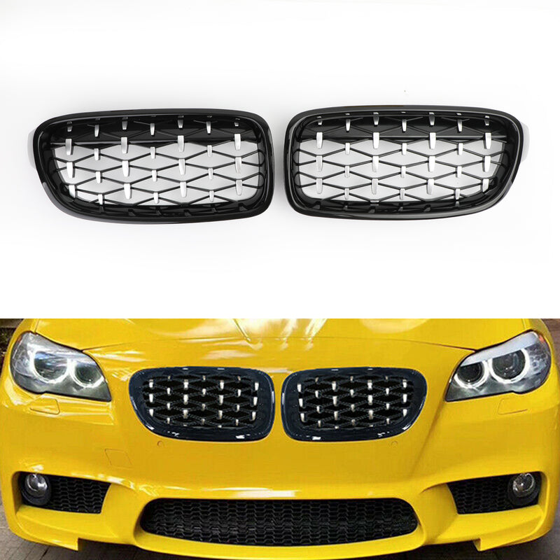 Front Kidney Diamond Grille Grills fit BMW F30 328i 335i 2012-2016 Generic