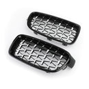 Front Kidney Diamond Grille Grills fit BMW F30 328i 335i 2012-2016 Generic