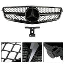 W204 C-Class 2008-2014 Benz Front Bumper Grill Replacement Grille Black Radiator Generic